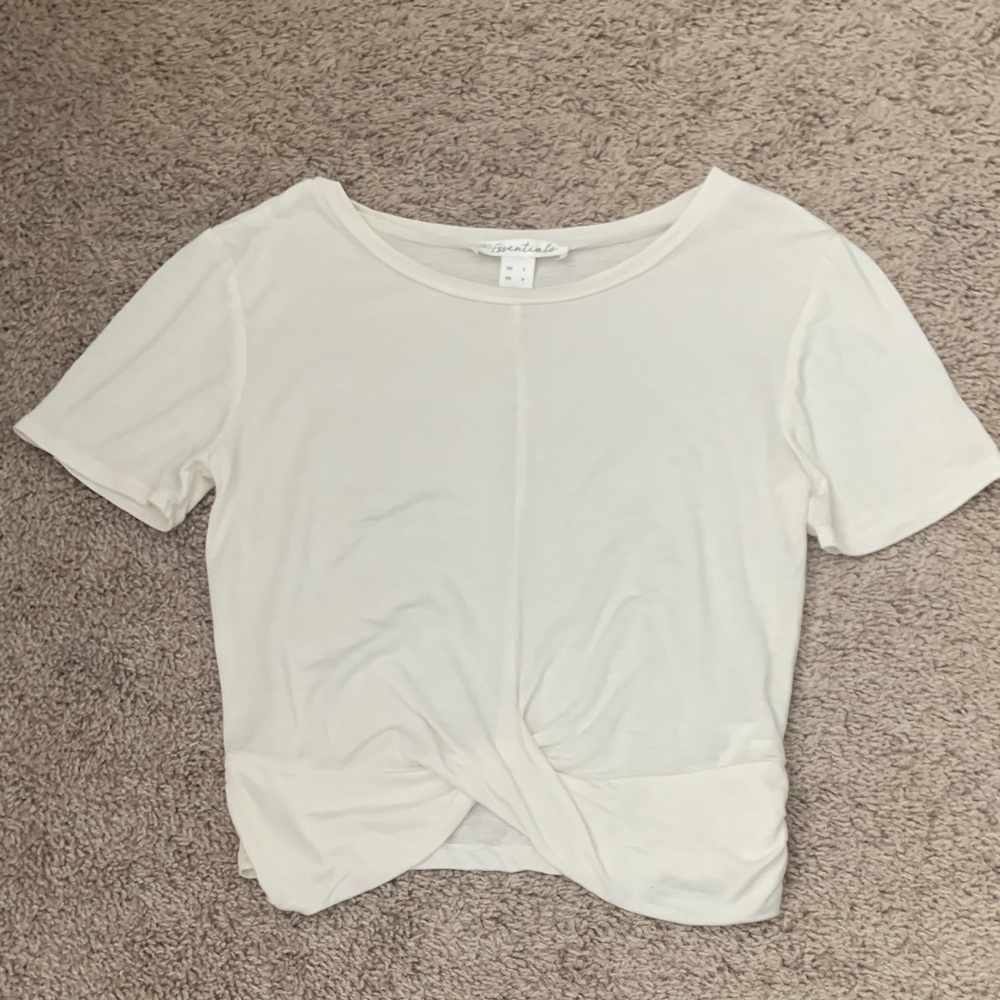Essentials Women's Short Sleeve Cream Tee